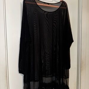 Sympli Elegant Black Swim Cover-Up